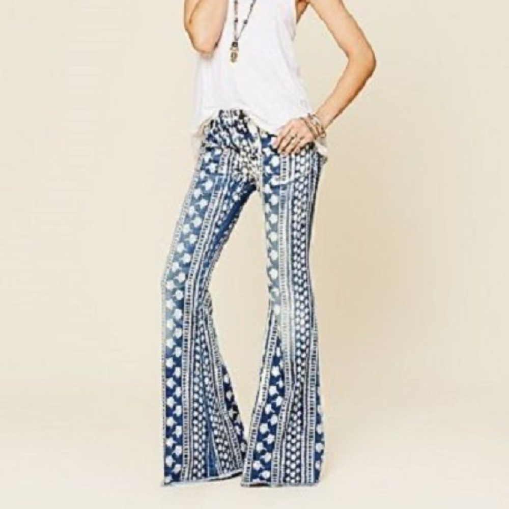 Free people wide leg Jeans